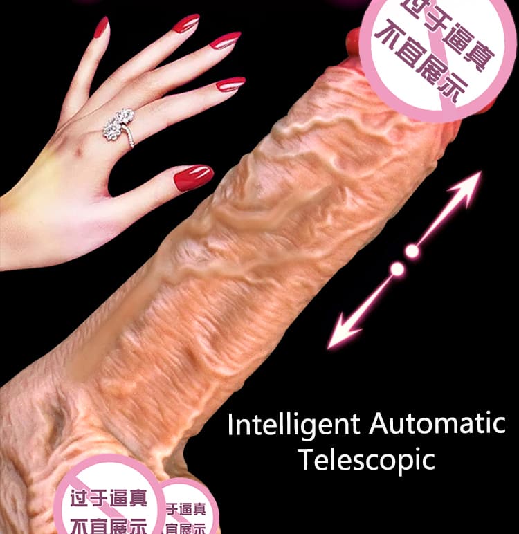 Smart Heating Remote Controlled Telescopic Vibrating Dildo