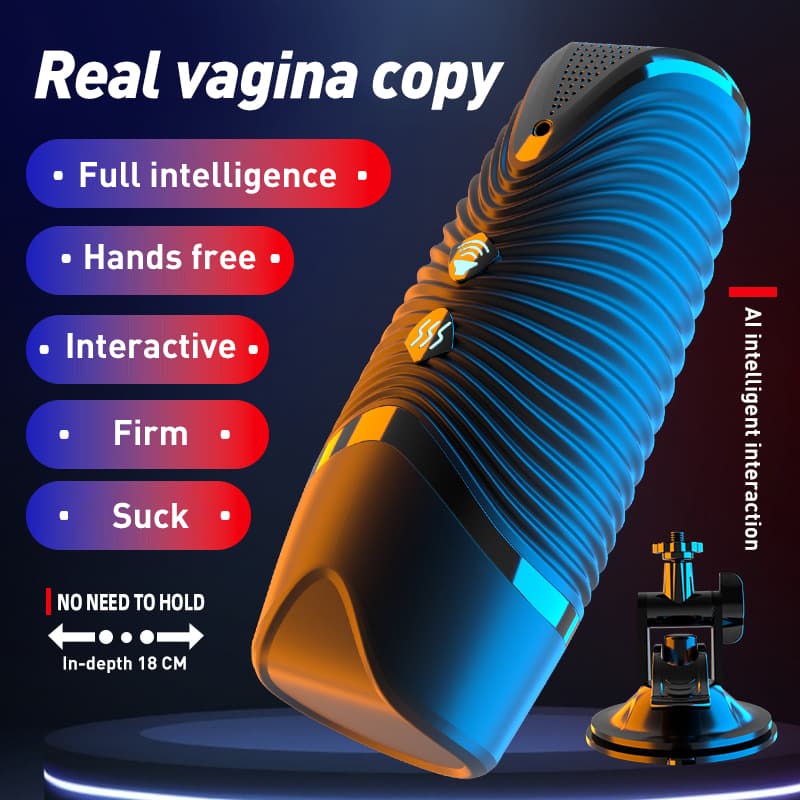 Intelligent Interactive Sucking And Vibrating Masturbator