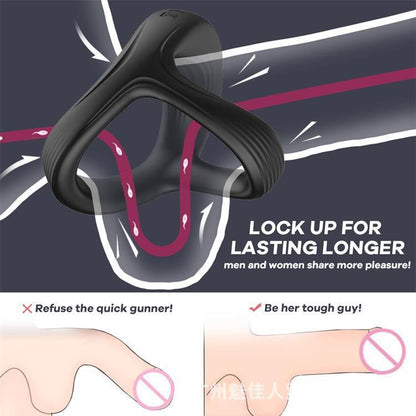 Extremely Mute Vibrating Magnetic Charging Flexible Cock Ring