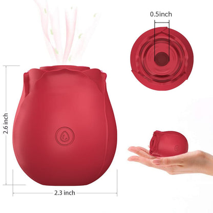 Amazon Hot Selling Red Rose Nipple Clitoris Sucking Toy