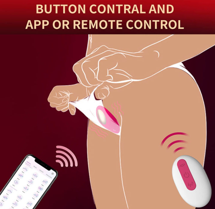 Remote And App Dual Controlling Panty Wearing Sucking Vibrator