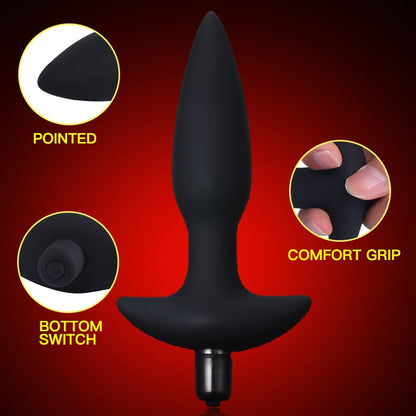 Strong Vibrating Silicone AAA Batteries Rocket Anal Plug