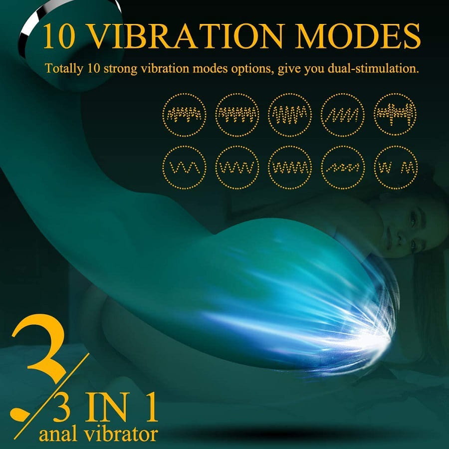 Green Emerald Strong Pulsating Vibrating Sucking Stimulator