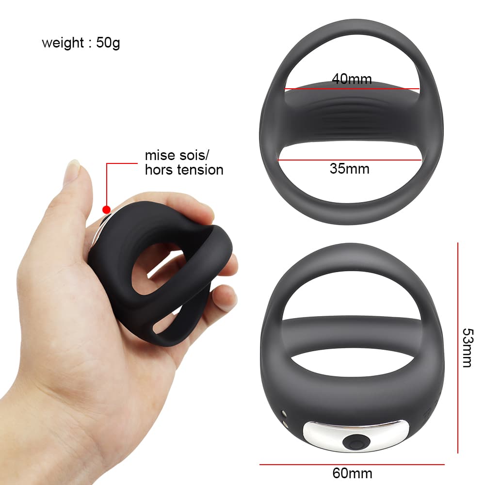 Extremely Mute Vibrating Magnetic Charging Flexible Cock Ring