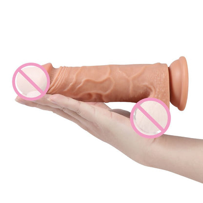 Remote Controlled Powerful Vibrating TPE Material Dildo