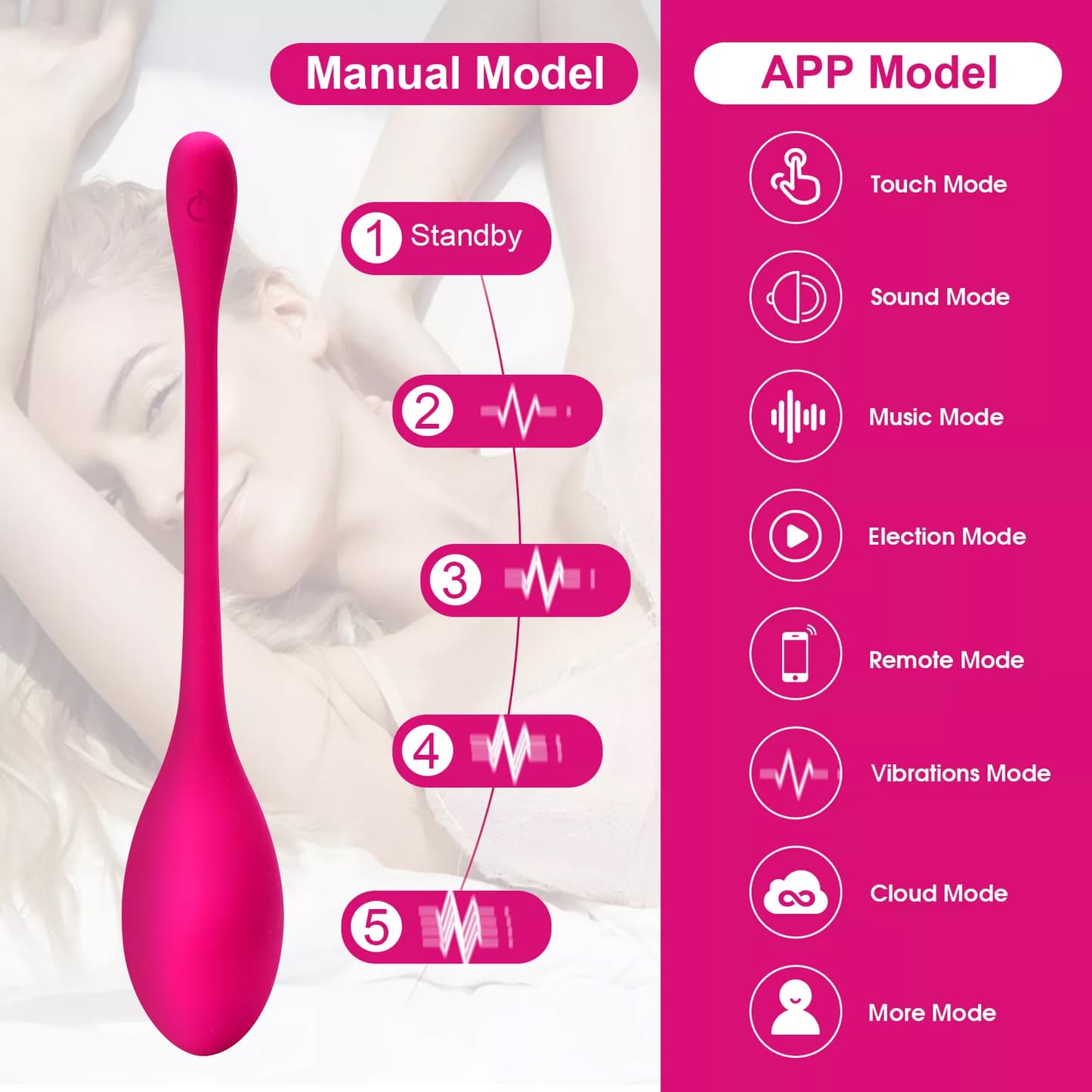 Pocket Size Long Distance App Controlling Small Dolphin Vibrator