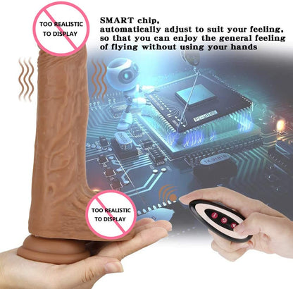 Smart Heating Remote Controlled Telescopic Vibrating Dildo