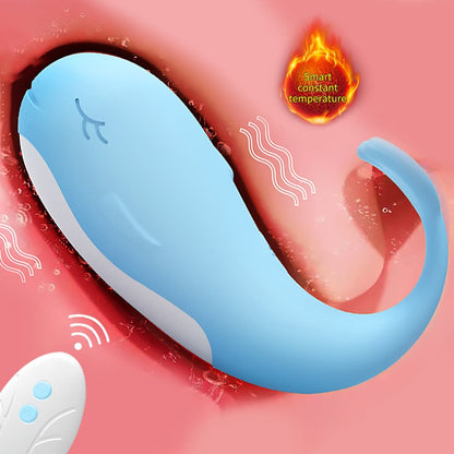 Blue Dolphin Smart Heating Remote Controlled Wearable Vibrator