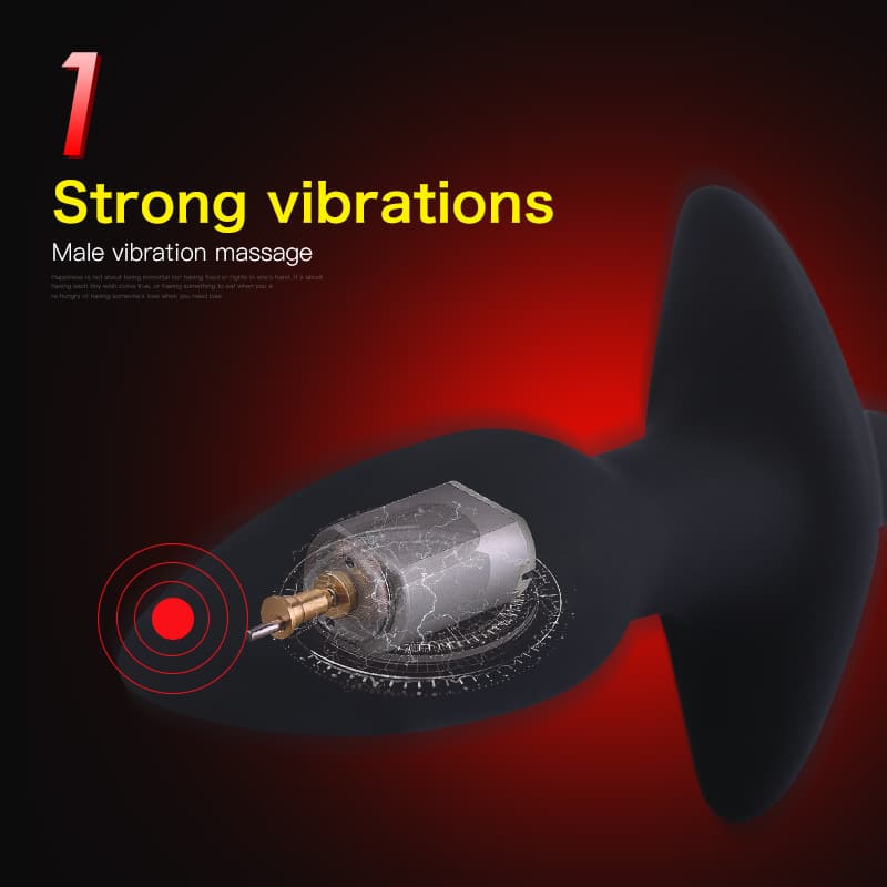 Strong Vibrating Silicone AAA Batteries Rocket Anal Plug