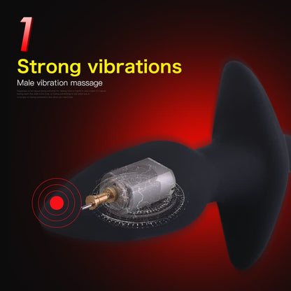 Strong Vibrating Silicone AAA Batteries Rocket Anal Plug