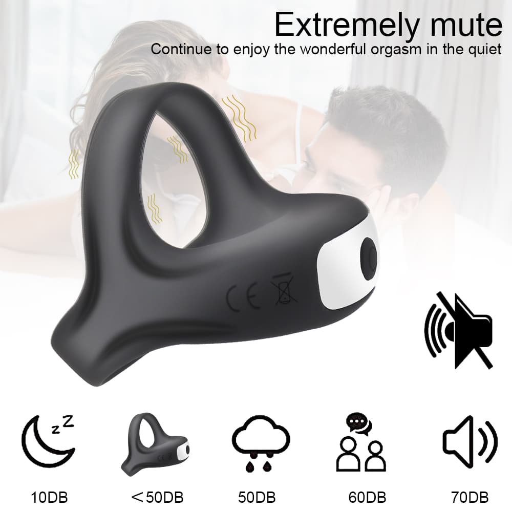 Extremely Mute Vibrating Magnetic Charging Flexible Cock Ring