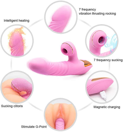 Intelligent Heating G point Stimulation Clitoris Sucking Toy